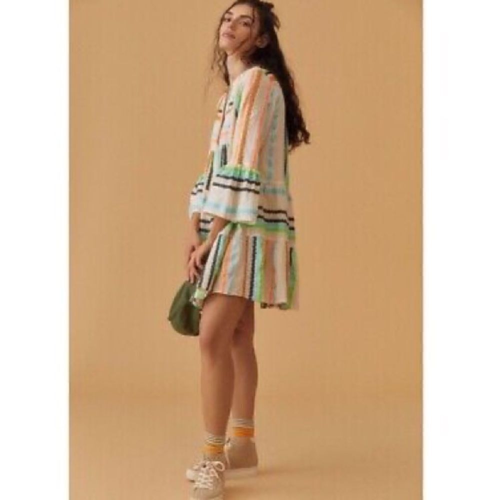 Anthropologie Devotion Twins Embroidered Ella Tunic Dress/ Size S